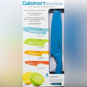 10 Pc. Ceramic-Coated Knife Set